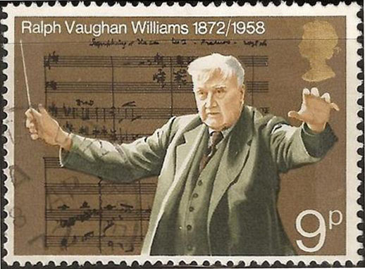 Ralph Vaughan Williams postage stamp (image)