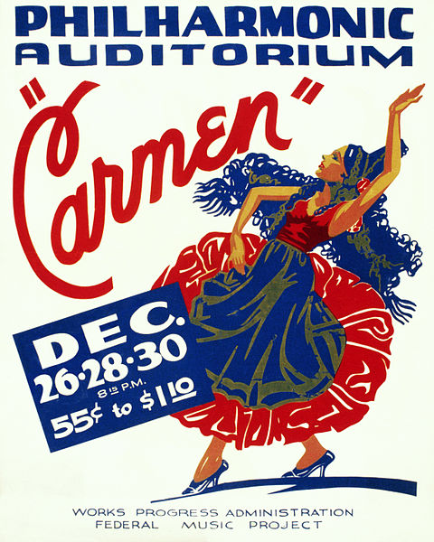 Bizet - Carmen - poster (c. 1939) image