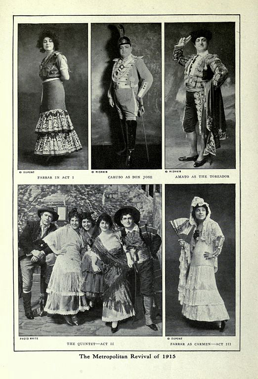 1915 Carmen revival, Metropolitan Opera, New York (image)