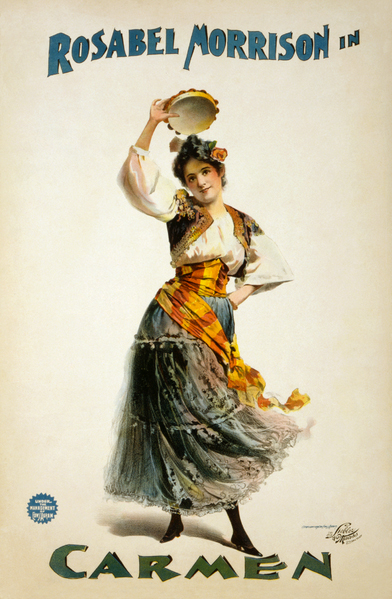 Bizet's Carmen - 1896 poster (image)