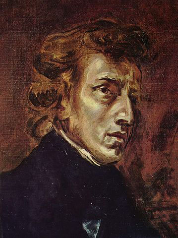 Chopin, painting by Delacroix (image)