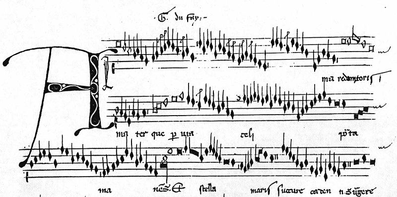 Dufay music (Alma redemptoris mater) image