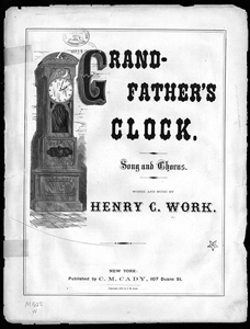 My Grandfather's Clock music score (image)