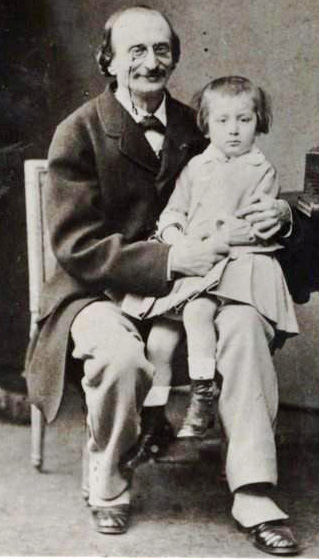 Offenbach and his son, Auguste (image)