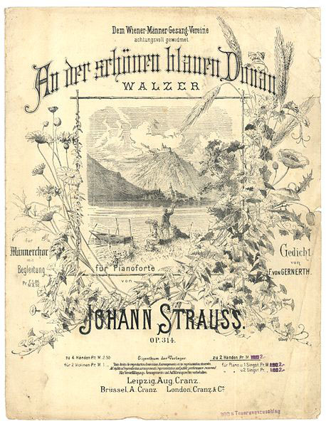 Blue Danube (Strauss) score (image)