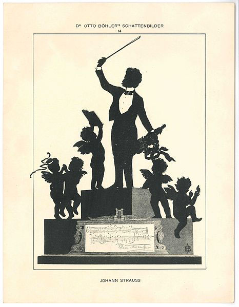 Joseph Strauss II - silhouette by Otto Bohler (image)