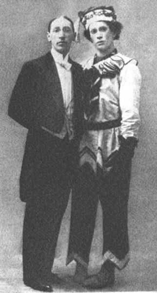 Igor Stravinsky and Vaslav Nijinsky 1911 (image)