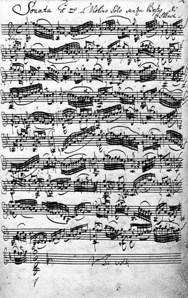 Bach - Violin Sonata No. 1in G minor (image)