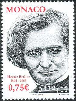 Hector Berlioz on a 1999 Monaco postage stamp (image)