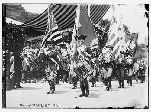 Drum and flute, Independence Day march, New York, 1910 (image)