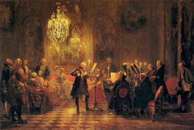 Flute Concert of Frederick the Great at Sanssouci (image)