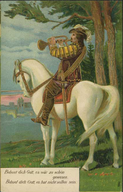 Horseman with trumpet (image)