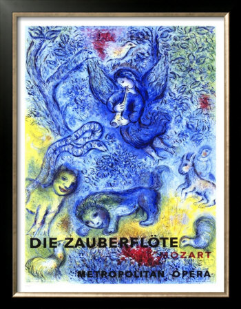 Mozart's Magic Flute - poster designed by Marc Chagall (image)