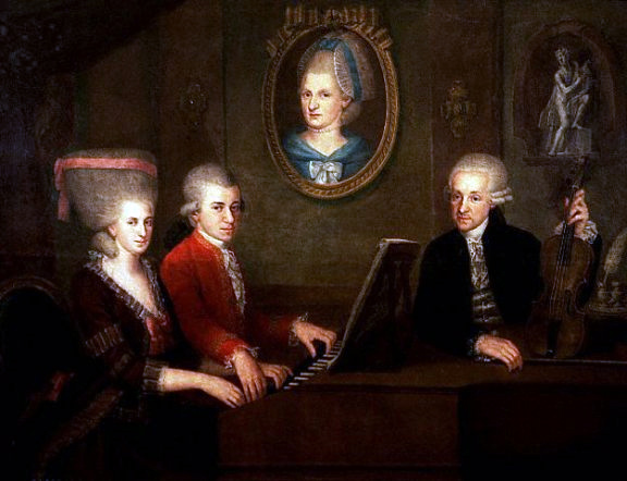 Mozart family, c. 1780 (image)