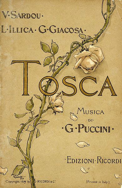Libretto of Puccini's opera, Tosca (image)