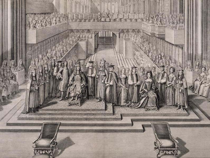 King James II of England's coronation, Westminster Abbey, 1685 (image)