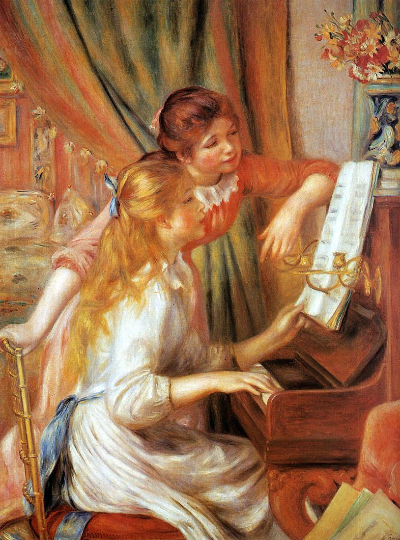 Two Young Girls at the Piano (by Pierre-Auguste Renoir) (image)