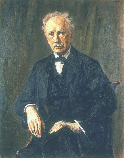 Richard Strauss, a painting by Max Liebermann (1918) (image)