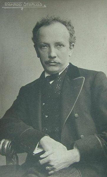 Richard Strauss, 1910 - old postcard (image)