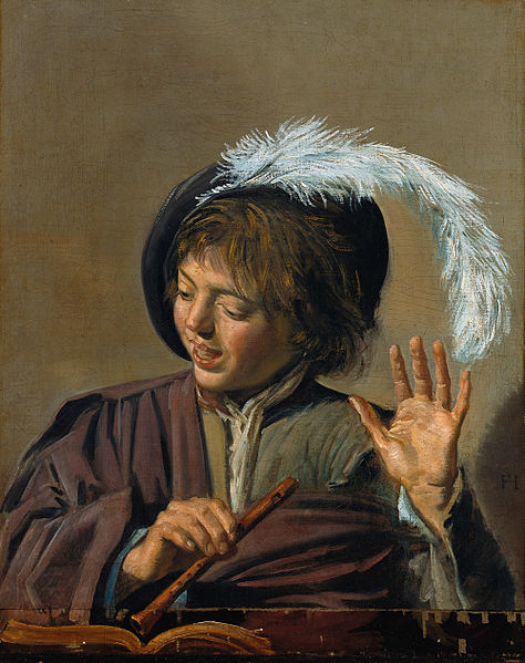 Singing Boy with Flute (c. 1623) by Frans Hals (image)