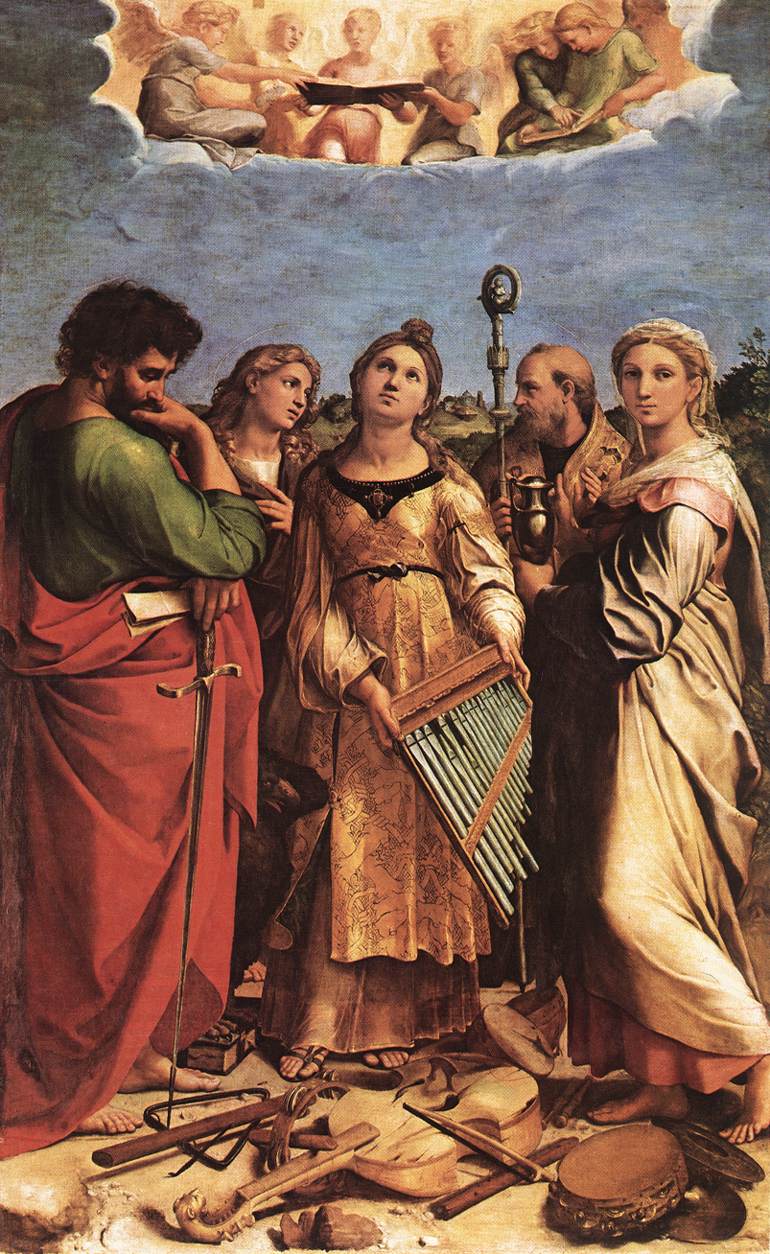 Ecstacy of St. Cecilia (1516-17) by Raphael (image)