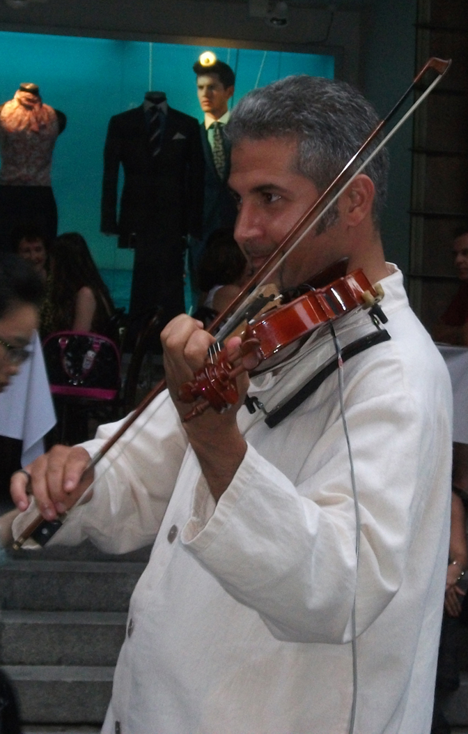 Violinist from the Balkan Duo (images)
