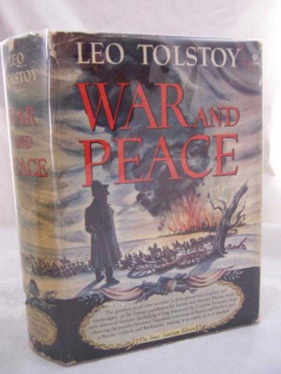 War and Peace (by Leo Tolstoy) (1942 edition) (image)