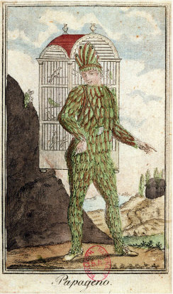 Papageno in The Magic Flute (Mozart) poster