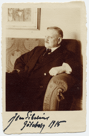 Sibelius in Goteborg in 1915 (image)