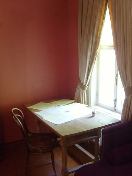 Bedroom where Tchaikovsky wrote 6th Symphony (image)