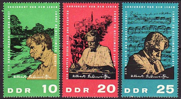 Albert Schweitzer on GDR, 1965 (image)