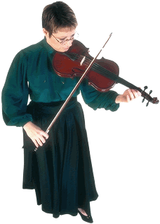 Woman playing violin